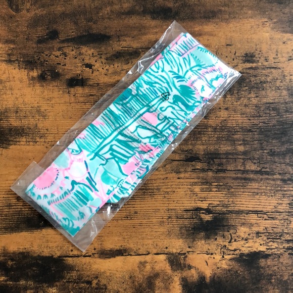 ‼️SOLD‼️ Lilly Pulitzer Colorful Camelflage head wrap - Picture 3 of 6